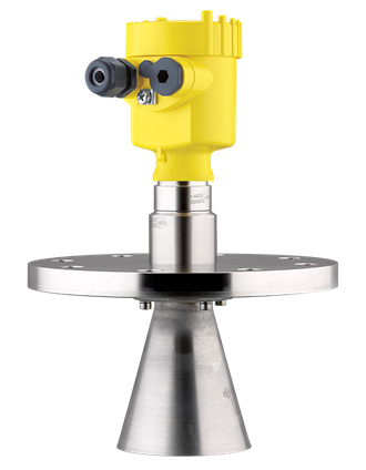 Non contact radar image with flanged connection